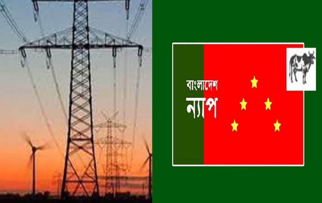 বিদ্যুতের মুল্য বৃদ্ধির প্রক্রিয়া বন্ধ করুন : বাংলাদেশ ন্যাপ